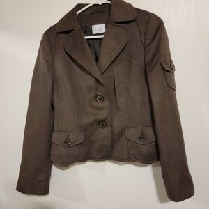 Akris Punto Wool Gray Jacket Size 8 10